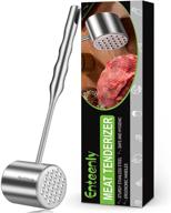 🥩 enteenly stainless steel double sided meat tenderizer - rustproof & easy to clean logo