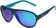 😎 stylish unisex kids aviator sunglasses - polarized lenses, 100% uva and uvb protection - retro design for maximum comfort logo