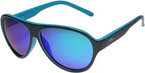 img 4 attached to 😎 Stylish Unisex Kids Aviator Sunglasses - Polarized Lenses, 100% UVA and UVB Protection - Retro Design for Maximum Comfort