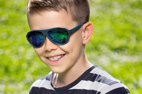 img 2 attached to 😎 Stylish Unisex Kids Aviator Sunglasses - Polarized Lenses, 100% UVA and UVB Protection - Retro Design for Maximum Comfort