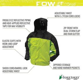 img 2 attached to Stay Safe and Dry with FROGG TOGGS Men's Toadz Highway Reflective Waterproof Breathable Rain Jacket