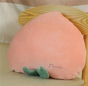 img 4 attached to 🍑 Skyseen Peach Shaped Pillow: Unique Creative Fruit Cushion and Vibrant Stuffed Plush Pillow (17.7")