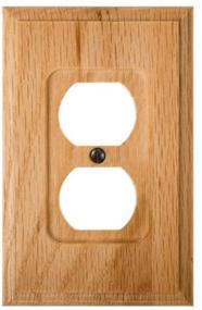 img 4 attached to 🔌 Amerelle 4025D Carson Wallplate: Light Oak Wood, 1-Pack - 1 Duplex Outlet Cover