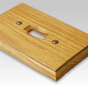 img 3 attached to 🔌 Amerelle 4025D Carson Wallplate: Light Oak Wood, 1-Pack - 1 Duplex Outlet Cover