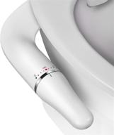 🚽 upgrade your bathroom experience with the samodra ultra-slim bidet: non-electric dual nozzle toilet seat attachment, adjustable water pressure, easy to install (white) logo