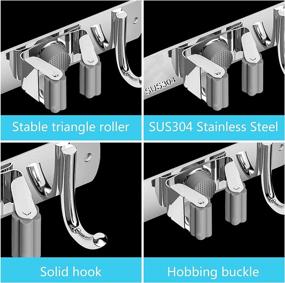 img 1 attached to 🧺 Kitchen Storage Organizer: Stainless Steel Mountable Solution