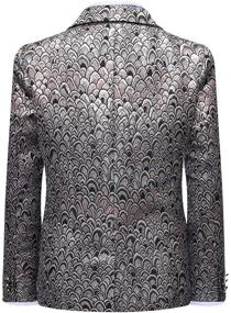 img 1 attached to Tuxedo Paisley Pieces Blazer Wedding Boys' Clothing for Suits & Sport Coats