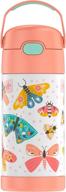 🚰 stainless steel kids bottle: thermos funtainer 12 oz, pastel delight - top choice for fun & hydration! логотип