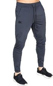 img 3 attached to 🩳 Comfortable and Functional: BROKIG Mens Lightweight Gym Jogger Pants with Zip Pocket