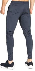 img 2 attached to 🩳 Comfortable and Functional: BROKIG Mens Lightweight Gym Jogger Pants with Zip Pocket