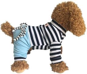 img 4 attached to 🐶 Cozy and Stylish: EastCities Dog Clothes for Small Dogs Pajamas Puppy Outfit