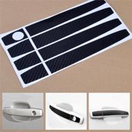 carbon fiber handle sticker chevrolet logo