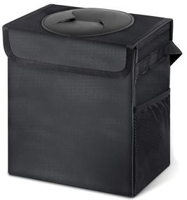 img 4 attached to 🚗 Leak-Proof Car Trash Can with Removable Lid - Waterproof Organizer & Garbage Bag for Road Trips - Must-Have Car Trash Bin - Perfect Gift