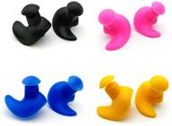 🏊 waterproof swimming earplugs: shield your ears in the pool! (multi-color) logo