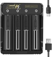 💡 умное зарядное устройство hyperps для аккумуляторов 3.2v lifepo4 - usb универсальное с 4 отдельными индикаторами зарядки логотип
