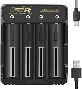 img 4 attached to 💡 Умное зарядное устройство HyperPS для аккумуляторов 3.2V LiFePO4 - USB универсальное с 4 отдельными индикаторами зарядки