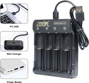 img 1 attached to 💡 Умное зарядное устройство HyperPS для аккумуляторов 3.2V LiFePO4 - USB универсальное с 4 отдельными индикаторами зарядки
