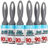 efficient lint remover roller refill: extra sticky tape rollers for clothes, pet hair – grey (20cm length) logo