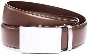 img 1 attached to Anson Belt Buckle Classic Chocolate Men's Accessories and Belts