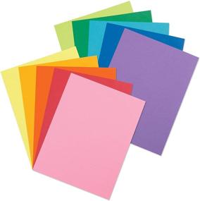 img 2 attached to 🎨 Pacon Card Stock Colorful Assortment: 10 Colors, 100 Sheets, 8-1/2" x 11" for Art & Crafting Projects