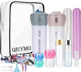 img 4 attached to 🧳 QIUYMEI Refillable Toiletries Containers - Accessory Essentials for Convenient Travel