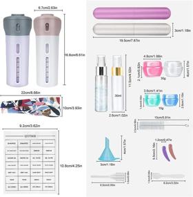 img 3 attached to 🧳 QIUYMEI Refillable Toiletries Containers - Accessory Essentials for Convenient Travel