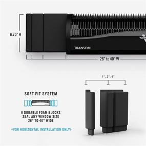 img 1 attached to Black Vornado TRANSOM Оконный вентилятор: 4 скорости, дистанционное управление, обратный режим выброса, корпус, устойчивый к погодным условиям - Улучшение вентиляции всего помещения