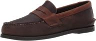 sperry men's brown penny horse loafers & slip-ons for men's shoes logo