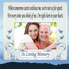 img 4 attached to 🌹 When Tomorrow Starts Without Me: Ceramic Memorial Picture Frame - A Beautiful Tribute for Loss of a Loved One