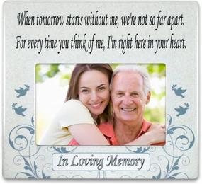 img 1 attached to 🌹 When Tomorrow Starts Without Me: Ceramic Memorial Picture Frame - A Beautiful Tribute for Loss of a Loved One