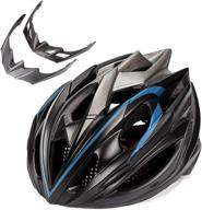 zvru adult bike helmet: lightweight road & mountain helmet with removable visor and rec light for men and women logo