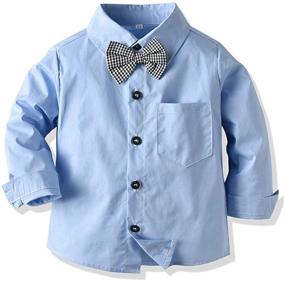 img 2 attached to Moyikiss Studio Clothes Suspender Gentleman Boys' Clothing: A Timeless Fashion Statement