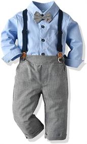 img 4 attached to Moyikiss Studio Clothes Suspender Gentleman Boys' Clothing: A Timeless Fashion Statement