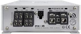 img 2 attached to Массивный аудиоусилитель PX4R - 250 Вт x 4 @ 4 Ом, 700 Вт x 2 @ 4 Ом, мостовое соединение, 4-канальный автомобильный аудиоусилитель с функцией ATO, передней и задней светодиодной индикацией клиппирования