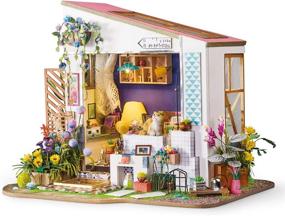 img 4 attached to 🏠 Rolife Wooden Dollhouse Construction Kit: Creative Dolls, Accessories, and Miniature House