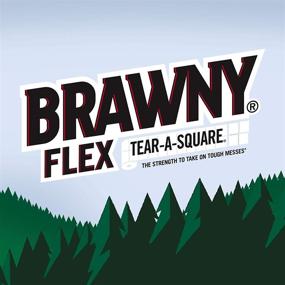 img 3 attached to 🧻 Brawny Flex Paper Towels, 24 Regular Rolls (8 Triple Rolls), Tear-A-Square, 3 Sheet Sizes, Quarter Size Sheets, Pack of 8