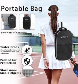 img 1 attached to 🏓 MOULL Pickleball Paddles - Premium Graphite Set of 2 Racquets with Honeycomb Core, 4 Balls, Bag, Cooling Towels