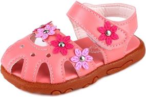 img 4 attached to Anrenity Sandals Cartoon Toddler LX 002WT Apparel & Accessories Baby Boys for Shoes