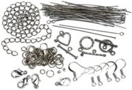 💍 cousin jewelry basics starter pack, gunmetal: enhance your creations with 145-piece set logo