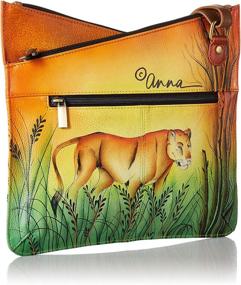 img 3 attached to Anna Anuschka Painted MULTICOMPARTMENT Crossbody Women's Handbags & Wallets