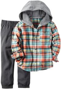 img 1 attached to 👶 Carters Playwear Light Stripe Boys' Clothing | 249G418 | Enhanced SEO