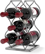 винный стеллаж will's tabletop - imperial trellis (5 бутылок, серебро) - нескладной настольный винный стеллаж и хранилище - идеальные подарки и аксессуары для любителей вина - не требует сборки логотип