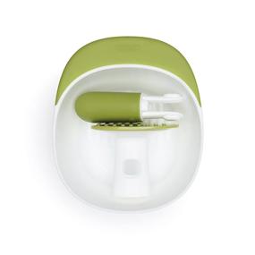 img 2 attached to OXO Tot Food Masher: Convenient 🥕 Green Tool for Effortlessly Preparing Baby Food