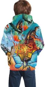 img 3 attached to Wings-of-Fire Dragon Unisex Hoodies: Trendy Long Sleeve Tops with Hood and Pockets for Teen Girls & Boys - Ultimate Comfort Guaranteed