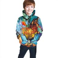 wings-of-fire dragon unisex hoodies: trendy long sleeve tops with hood and pockets for teen girls & boys - ultimate comfort guaranteed logo