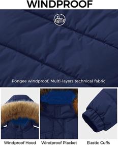 img 1 attached to 🧥 Wantdo Boy's Winter Coat: Waterproof Thicken Puffer Jacket with Detachable Fur Hood - Enhanced for SEO