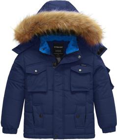 img 4 attached to 🧥 Wantdo Boy's Winter Coat: Waterproof Thicken Puffer Jacket with Detachable Fur Hood - Enhanced for SEO