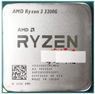 amd ryzen 3 3200g четырехъядерный 3.6 ггц процессор cpu с разъемом am4 - эффективная четырехпоточная производительность на 65 вт, l3=4m. логотип