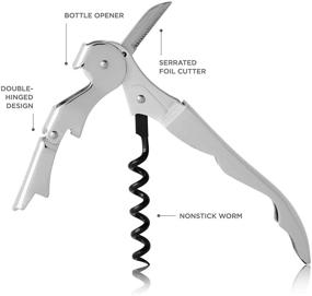 img 3 attached to 🍷 Effortless Uncorking: True TrueTap Double Hinged Waiter’s Corkscrew for Easy Wine Opening