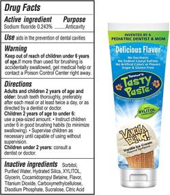 img 2 attached to Vanilla Bling: The Ultimate Anticavity Fluoride Toothpaste for Kids - Tanner's Tasty Paste (4.2 oz.)